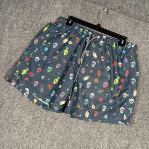 Boardies Apparel Swim Shorts Mens Large Blue Multicolor Skull Mezcal Print Beach